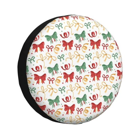 Lsque Retro bows Pattern Tire Covers - Tough Tire Wheel Protector for Truck, SUV, Trailer, Camper, RV-15 inch