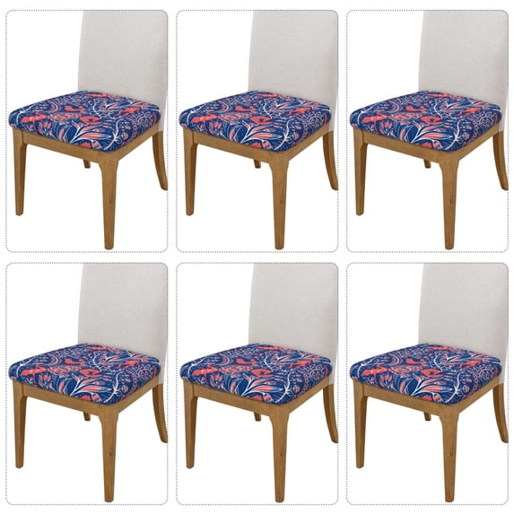 Lsque Retro plants forest animals Printed Square Couch Cushion Covers, Floral Sofa Cushion Covers Replacement, Stretch Couch Covers for Couch-16.9in