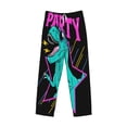 thumbnail image 1 of Lsque Rex Dinosaur With Sunglasses Print Men's Pajama Pants, Lounge Pant - Comfortable Home Wear,Elastic Waistband, Stylish Design-Large, 1 of 9