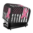 thumbnail image 1 of Lsque Ribbon Breast Cancer Awareness Print 2 Slice Toaster Cover , Kitchen Appliance Dustproof Protector , Toaster Protector Dustproof Kitchen Appliance Cover, 1 of 7