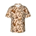 thumbnail image 1 of Lsque Ribbon bows with leopard Pattern Hawaiian Shirt for Men Unisex Summer Beach Casual Short Sleeve Cotton Linen Button Down Shirts,XX-Large, 1 of 7