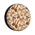 thumbnail image 1 of Lsque Ribbon bows with leopard Pattern Tire Covers - Tough Tire Wheel Protector for Truck, SUV, Trailer, Camper, RV-16 inch, 1 of 6