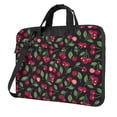 thumbnail image 1 of Lsque Ripe Red Cherry Pattern Laptop Bag – Portable & Slim Single-Shoulder Computer Case with Adjustable Strap, Protective, Lightweight for 13”/14”/15.6” Laptops, 1 of 8