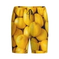 thumbnail image 1 of Lsque Ripe Yellow Lemon Mens Sleep Pajama Shorts,Short Pajama Pants, Cotton Ultra-Soft Knit-Small, 1 of 9