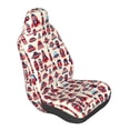 thumbnail image 1 of Lsque Rocket Pattern Pattern Car Seat Covers for Front Seats , Waterproof Seat Covers for Cars, Sporty Front Seat Covers,Car Seat Cover Protector Front Seats, 1 of 5
