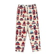 thumbnail image 1 of Lsque Rocket Pattern Print Women's Pajama Pants, Lounge Pant - Comfortable Home Wear,Elastic Waistband, Stylish Design-Large, 1 of 9