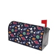 thumbnail image 1 of Lsque Rocket Satellite Mailbox Cover Standard Size ,Magnetic Mailbox Covers Post Wraps Letter Box Cover -21x18 in, 1 of 9