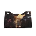 thumbnail image 1 of Lsque Romantic Flower Lion Couple Printed Long Tissue Box Cover Holder, Facial Paper Organizer Dispenser,Triangle with Bottom Belt, PVC Leather Decorative Organizer, 1 of 9