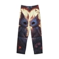 thumbnail image 1 of Lsque Romantic Rose Animal Couple Print Men's Pajama Pants, Lounge Pant - Comfortable Home Wear,Elastic Waistband, Stylish Design-Large, 1 of 9