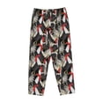 thumbnail image 1 of Lsque Roosters 2 Print Women's Pajama Pants, Lounge Pant - Comfortable Home Wear,Elastic Waistband, Stylish Design-Large, 1 of 9