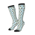 thumbnail image 1 of Lsque Roosters And Plants Printed Crew Socks Men's Women's LightWeight Thin Casual Calf Socks ,Knee High Socks,Cotton Socks, 1 of 9