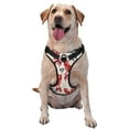 thumbnail image 1 of Lsque Roosters Dog Harness, No-Pull Pet Harness with 2 Leash Clips, Adjustable Soft Padded Dog Vest with Easy Control Handle for Large Dogs-Small, 1 of 9