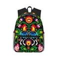 thumbnail image 1 of Lsque Roosters and Flowers Classic Casual Backpack - Large Capacity Water-Resistant Backpack for School, Work, Travel, and Outdoor Activities, 1 of 8