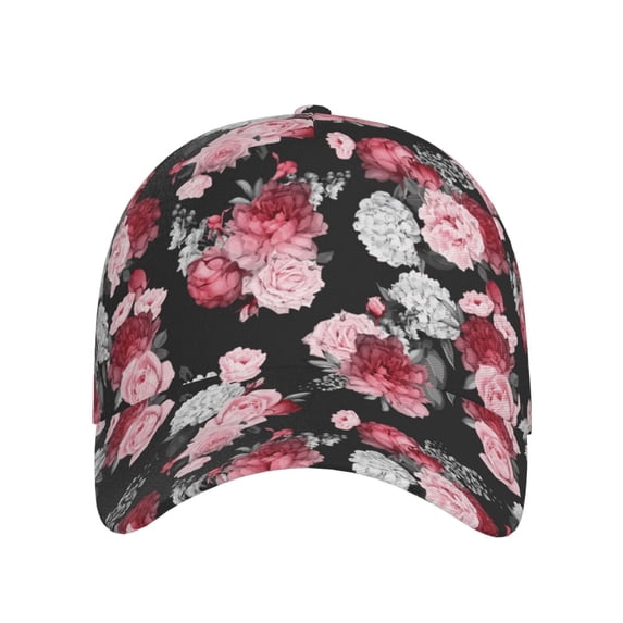 Lsque Rose Flowers Baseball Cap Trucker Low Profile Hat Golf Dad Hat Adjustable Original Classic Unconstructed Plain Cap Men Women