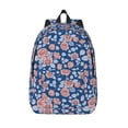 thumbnail image 1 of Lsque Rose Flowers Pattern Canvas Daypack, Durable Backpack, High-quality Versatile Backpack,Vintage Compact Backpack-Medium, 1 of 6