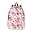 thumbnail image 1 of Lsque Rose Flowers Pattern Canvas Daypack, Durable Backpack, High-quality Versatile Backpack,Vintage Compact Backpack-Medium, 1 of 6