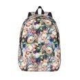 thumbnail image 1 of Lsque Rose Flowers Pattern Canvas Daypack, Durable Backpack, High-quality Versatile Backpack,Vintage Compact Backpack-Small, 1 of 1