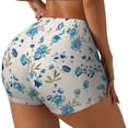 thumbnail image 1 of Lsque Rose Flowers Pattern High Waisted Biker Shorts for Women-Tummy Control Fitness Athletic Workout Running Yoga Gym Shorts,Moisture-Wicking-XX-Large, 1 of 9