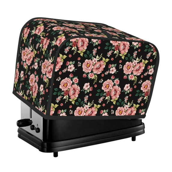 Lsque Rose Flowers Print 2 Slice Toaster Cover , Kitchen Appliance Dustproof Protector , Toaster Protector Dustproof Kitchen Appliance Cover