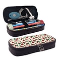 thumbnail image 1 of Lsque Rose Flowers Printed Big Capacity PU Leather Pencil Case Large Pencil Pouch Stationery Pen Bag Pencil Holder for Teen, 1 of 6
