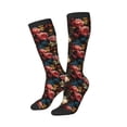 thumbnail image 1 of Lsque Rose Flowers Printed Crew Socks Men's Women's LightWeight Thin Casual Calf Socks ,Knee High Socks,Cotton Socks, 1 of 9