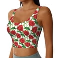 thumbnail image 1 of Lsque Rose Flowers Printed Women'S Sports Bra, Compression, Moisture Wicking, High-Impact Sports Bra For Women,Supportive sports bra-X-Large, 1 of 9