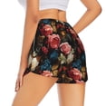 thumbnail image 1 of Lsque Rose Flowers Printed Women's Running Shorts with Liner Pockets,Elastic Quick Dry Workout Athletic Gym Yoga Shorts,Womens High Waist Shorts-Medium, 1 of 9