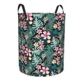 thumbnail image 1 of Lsque Rose Flowers pattern Laundry Hamper Basket, Tall Woven Rope Hamper Basket for Clothes, Lightweight Storage Basket, Collapsible Waterproof-Medium, 1 of 8
