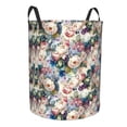 thumbnail image 1 of Lsque Rose Flowers pattern Laundry Hamper Basket, Tall Woven Rope Hamper Basket for Clothes, Lightweight Storage Basket, Collapsible Waterproof-Medium, 1 of 8