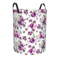 thumbnail image 1 of Lsque Rose Flowers pattern Laundry Hamper Basket, Tall Woven Rope Hamper Basket for Clothes, Lightweight Storage Basket, Collapsible Waterproof-Small, 1 of 8
