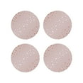 thumbnail image 1 of Lsque Rose Gold Abstract Spots 1 Pattern 4" Drink Coasters Set of 4, PVC Leather Absorbent Coasters, Table Coaster Set Decorative Coffee Cup Coasters Housewarming Gift -Round Shape, 1 of 6