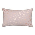thumbnail image 1 of Lsque Rose Gold Abstract Spots 1 Pattern Pillow Case – Soft & Cozy Throw Pillow Cover, Hypoallergenic Cushion Case for Sleeping Women with Envelope Closure-16"x24", 1 of 6