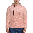 thumbnail image 1 of Lsque Rose Gold Glitter Pattern Casual Men's Hoodie,Hooded Sweatshirt with Kangaroo Pocket,Pullover Hoodie-X-Large, 1 of 7
