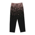 thumbnail image 1 of Lsque Rose Gold Glitter1 Print Women's Pajama Pants, Lounge Pant - Comfortable Home Wear,Elastic Waistband, Stylish Design-Medium, 1 of 9