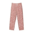 thumbnail image 1 of Lsque Rose Gold Pink Glitter Print Men's Pajama Pants, Lounge Pant - Comfortable Home Wear,Elastic Waistband, Stylish Design-X-Large, 1 of 9