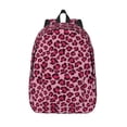 thumbnail image 1 of Lsque Rose Leopard Print Pattern Canvas Daypack, Durable Backpack, High-quality Versatile Backpack,Vintage Compact Backpack-Small, 1 of 6