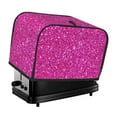 thumbnail image 1 of Lsque Rose Red Glitter Print 2 Slice Toaster Cover , Kitchen Appliance Dustproof Protector , Toaster Protector Dustproof Kitchen Appliance Cover, 1 of 7