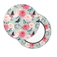 thumbnail image 1 of Lsque Roses and Butterflies Round Bar chair cushion covers Velvet Fabric Premium Comfort Protects from Scratches and Stains for 14-17 Inch Chair- 13 inch, 1 of 7