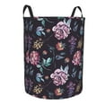 thumbnail image 1 of Lsque Roses Flowers pattern Laundry Hamper Basket, Tall Woven Rope Hamper Basket for Clothes, Lightweight Storage Basket, Collapsible Waterproof-Small, 1 of 8