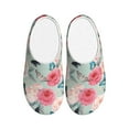 thumbnail image 1 of Lsque Roses and Butterflies Pattern Womens Comfort Cotton on Scuff With Memory Foam and Anti-skid Sole Slipper-37/38, 1 of 7