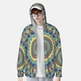 thumbnail image 1 of Lsque Round Mandala1 UPF 50+ Lightweight Sun Protection Men's Women's Long Sleeve Shirt, Hoodie Performance -Medium, 1 of 9
