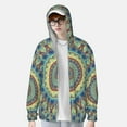 thumbnail image 1 of Lsque Round Mandala1 UPF 50+ Lightweight Sun Protection Men's Women's Long Sleeve Shirt, Hoodie Performance -Small, 1 of 9