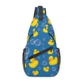 thumbnail image 1 of Lsque Rubber Duck Pattern Cross Chest Bag Diagonally – Premium Durable Front Chest Sling with Adjustable Padded Strap, High-Capacity Storage, 1 of 8