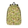 thumbnail image 1 of Lsque Running Beagle Pattern Canvas Daypack, Durable Backpack, High-quality Versatile Backpack,Vintage Compact Backpack-Medium, 1 of 6