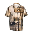 thumbnail image 1 of Lsque Rustic French Signpost pattern Hawaiian Shirt for Men, Unisex Summer Beach Casual Short Sleeve Button Down Shirts-X-Large, 1 of 9