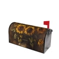 thumbnail image 1 of Lsque Rustic Sunflower Bouquet Mailbox Cover Standard Size ,Magnetic Mailbox Covers Post Wraps Letter Box Cover -21x18 in, 1 of 9