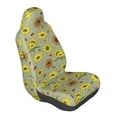 thumbnail image 1 of Lsque Sage Green With Sunflowers Pattern Car Seat Covers for Front Seats , Waterproof Seat Covers for Cars, Sporty Front Seat Covers,Car Seat Cover Protector Front Seats, 1 of 5