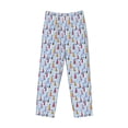 thumbnail image 1 of Lsque Sailboats And Seagulls Print Men's Pajama Pants, Lounge Pant - Comfortable Home Wear,Elastic Waistband, Stylish Design-Small, 1 of 9