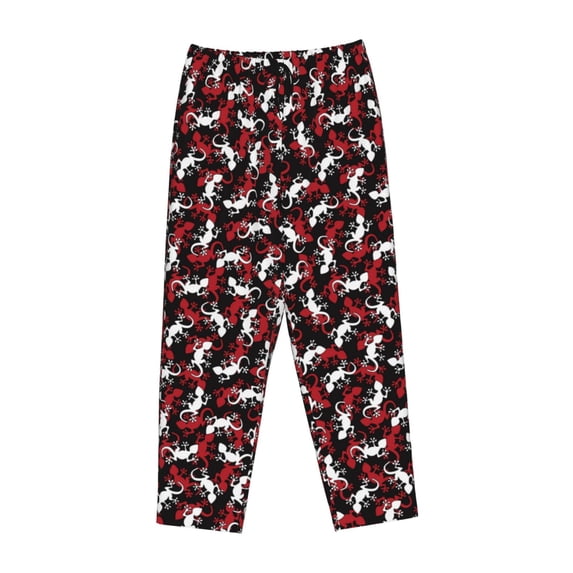 Lsque Salamander Print Women's Pajama Pants, Lounge Pant - Comfortable Home Wear,Elastic Waistband, Stylish Design-Medium