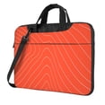 thumbnail image 1 of Lsque Salmon Fish Meat Pattern Laptop Bag – Portable & Slim Single-Shoulder Computer Case with Adjustable Strap, Protective, Lightweight for 13”/14”/15.6” Laptops, 1 of 8